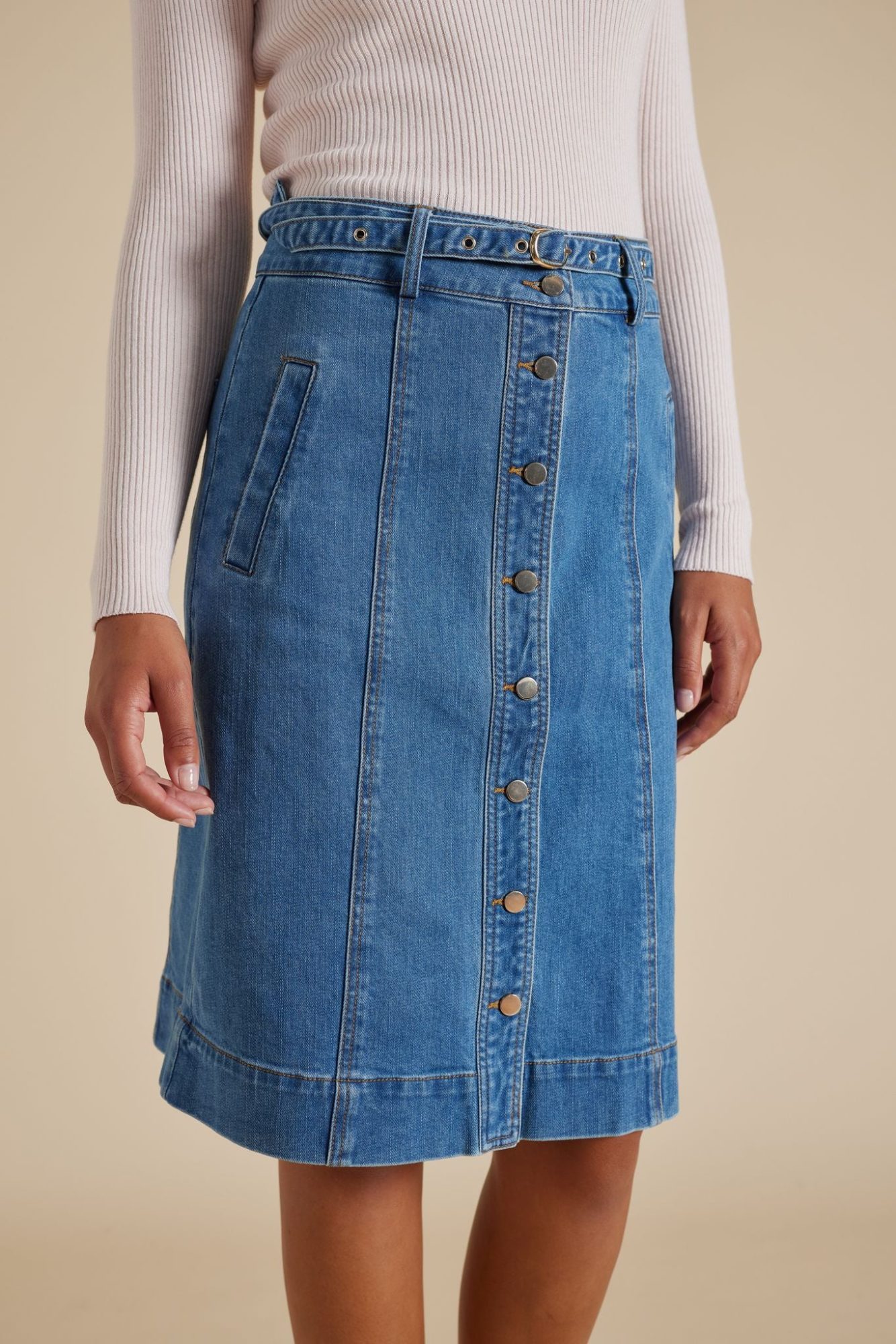 Alessandra Isla Skirt Denim Wash - Image 2