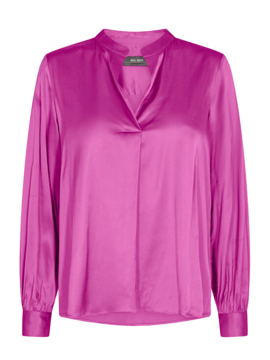 Mos Mosh Enfa Satin Blouse Vivid Viola