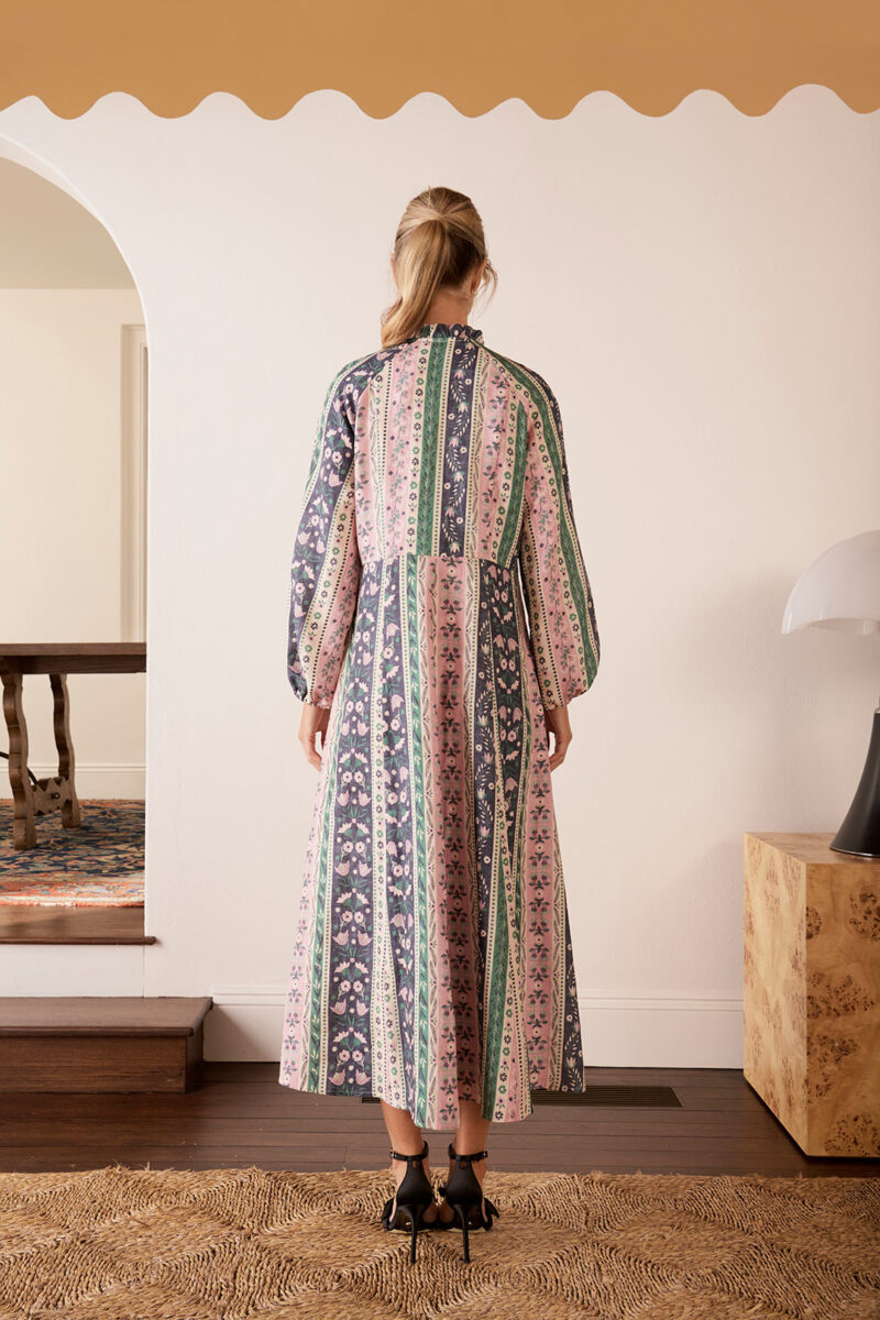 The Dreamer Label Ayala Forest Ankle Dress Green - Image 5