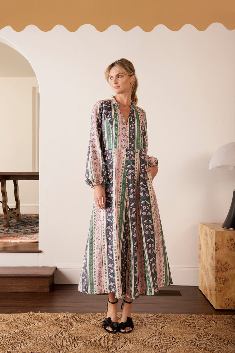 The Dreamer Label Ayala Forest Ankle Dress Green - Image 4