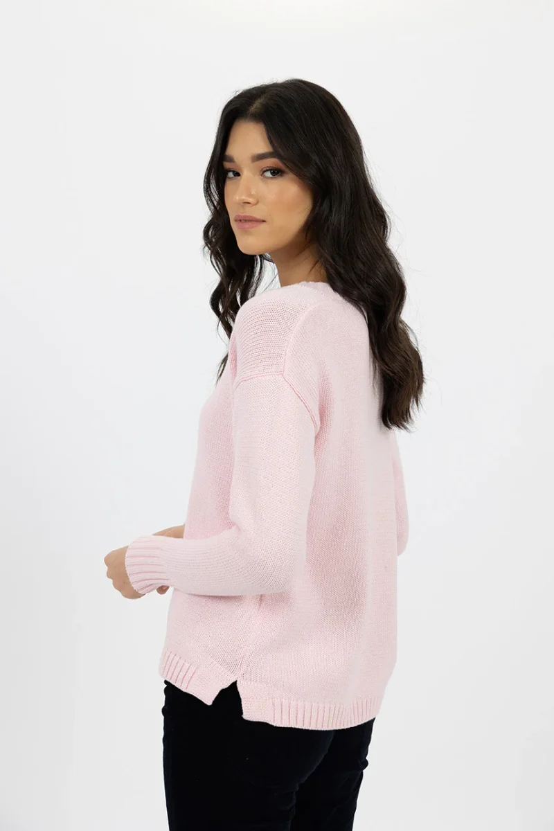 HW24506 DOWNTOWNSWEATER PINK 4