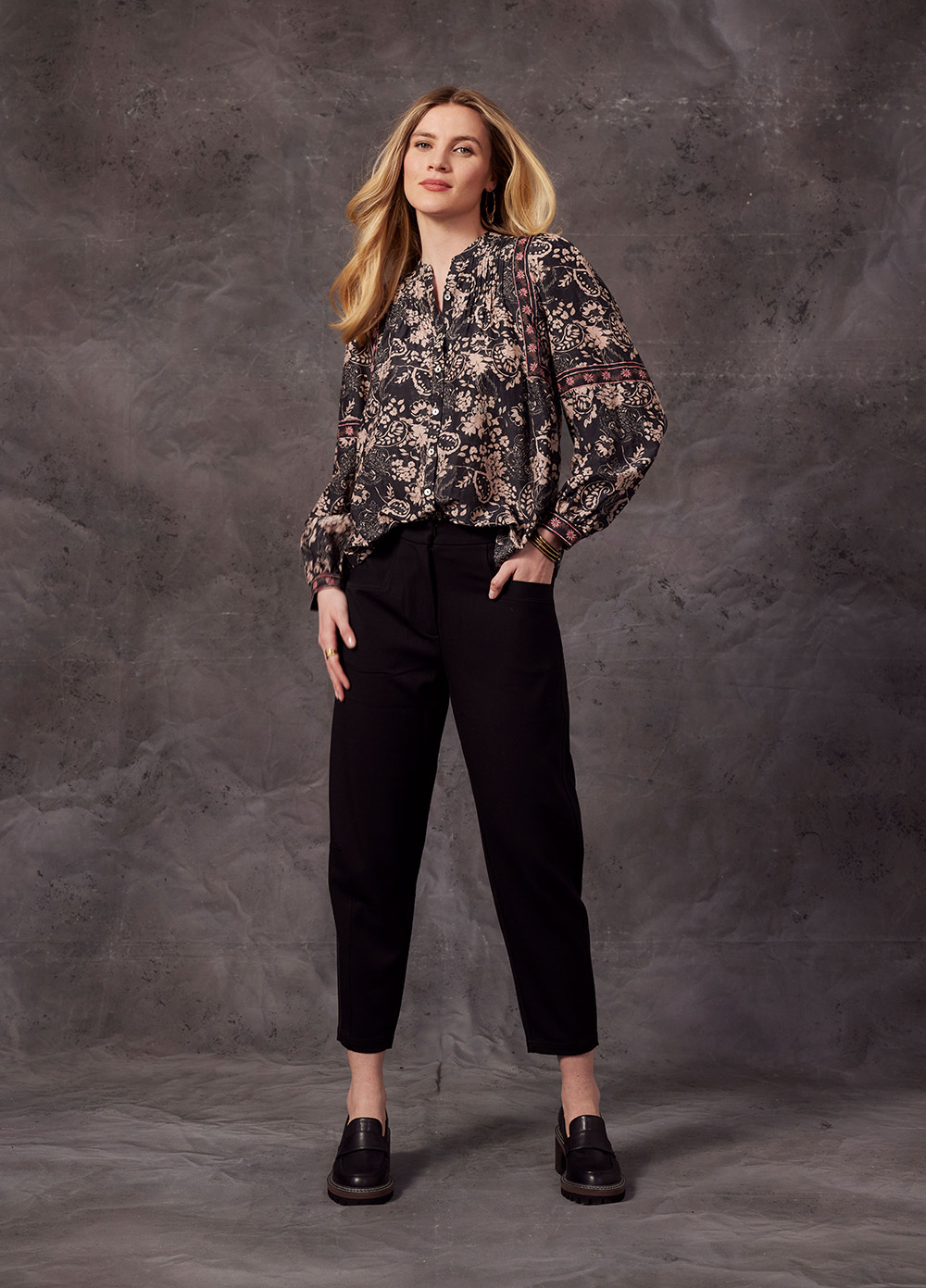 Bravery Shirt in Black Multi Bravery Shirt in Black Multi