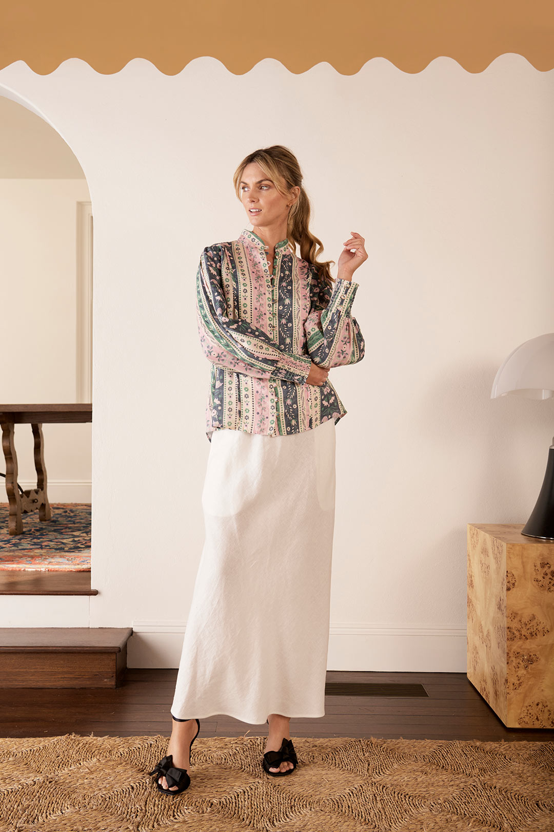 The Dreamer Label Miley Forest Blouse Green - Image 3