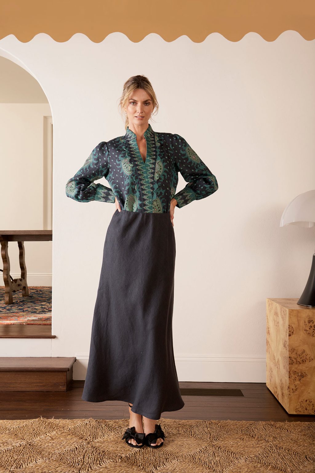 The Dreamer Label Ruby Wilson Blouse Green - Thyme Clothing