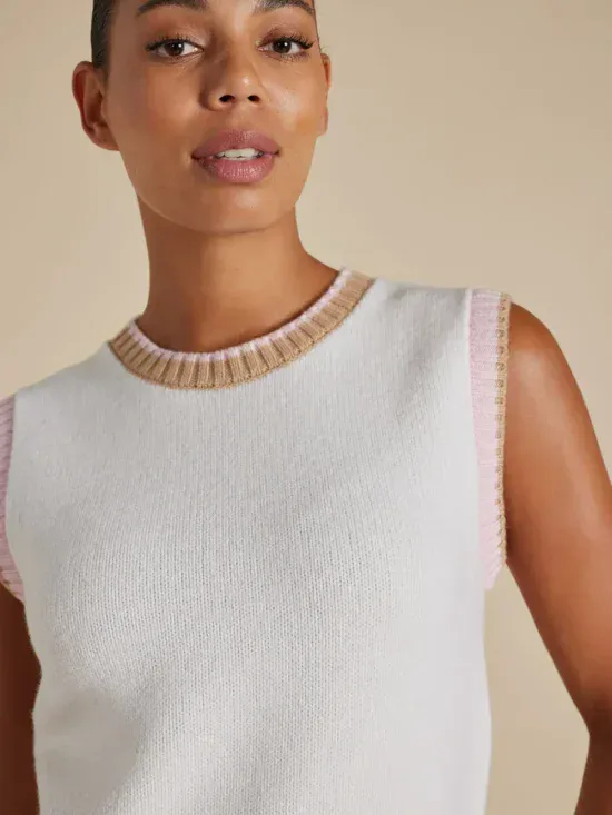 Alessandra Cora Vest Cream