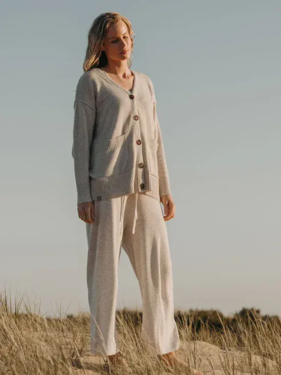 Talamaya Circe Classic Cardigan Quartz