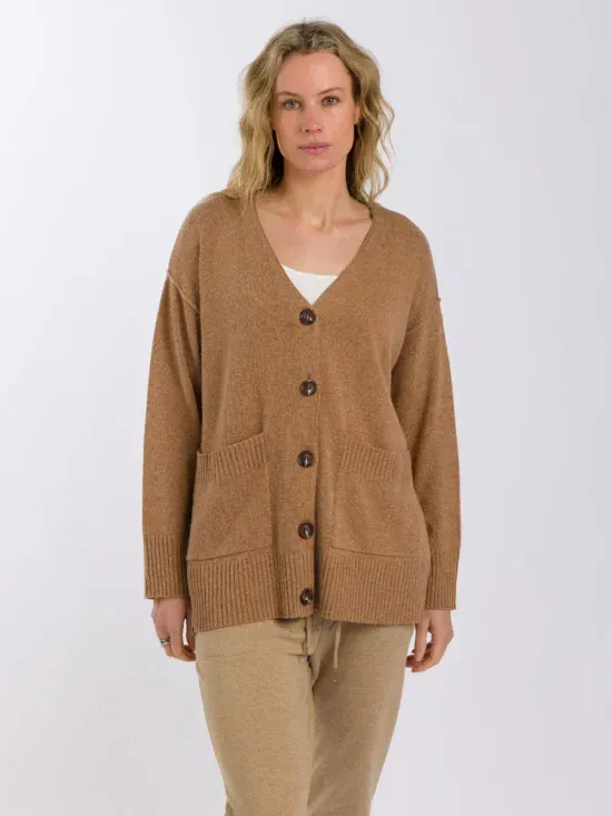 Talamaya Circe Classic Cardigan Sand Dune