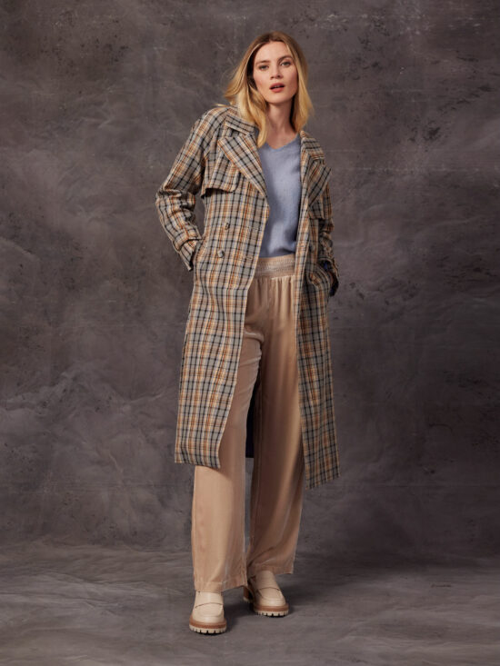 Loobie's Story Blue Plaid Greta Coat