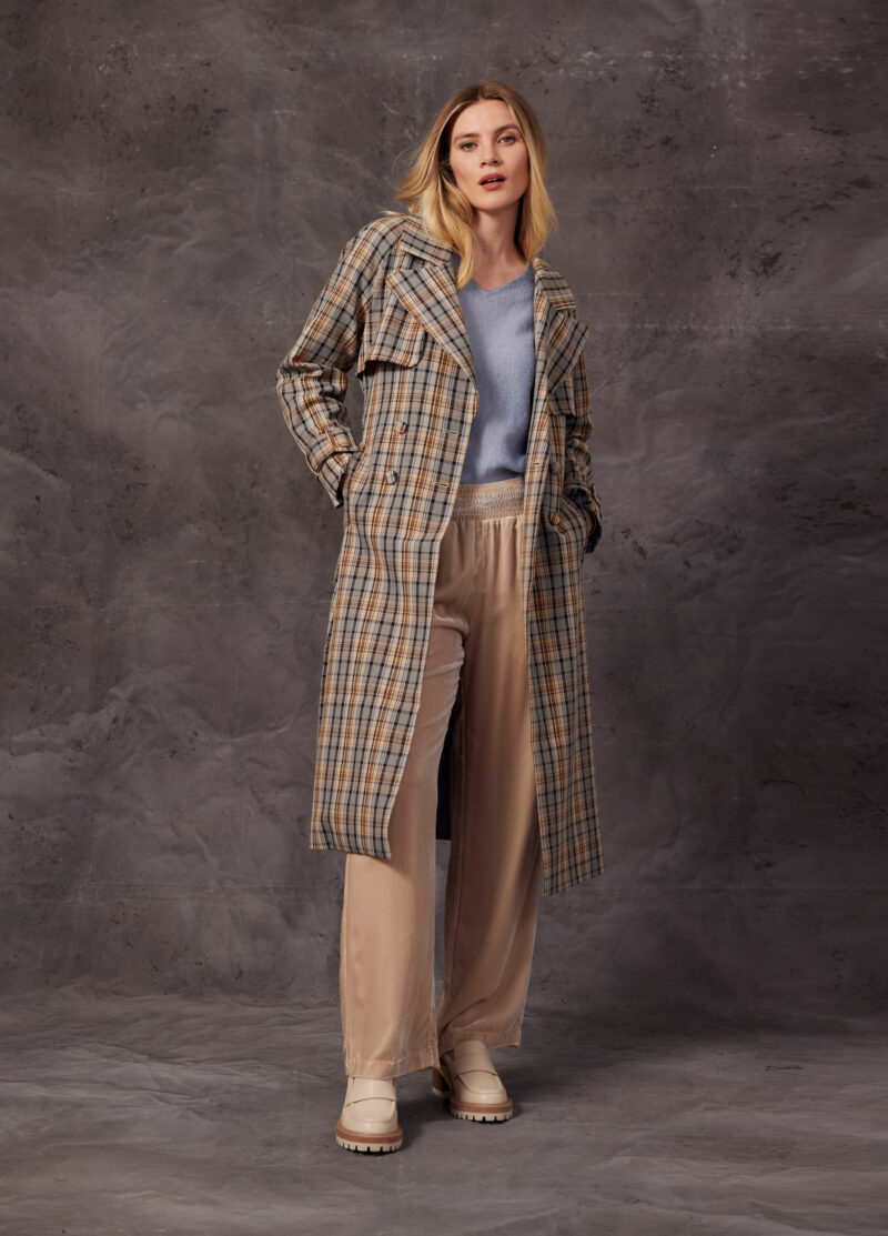 Loobie's Story Blue Plaid Greta Coat