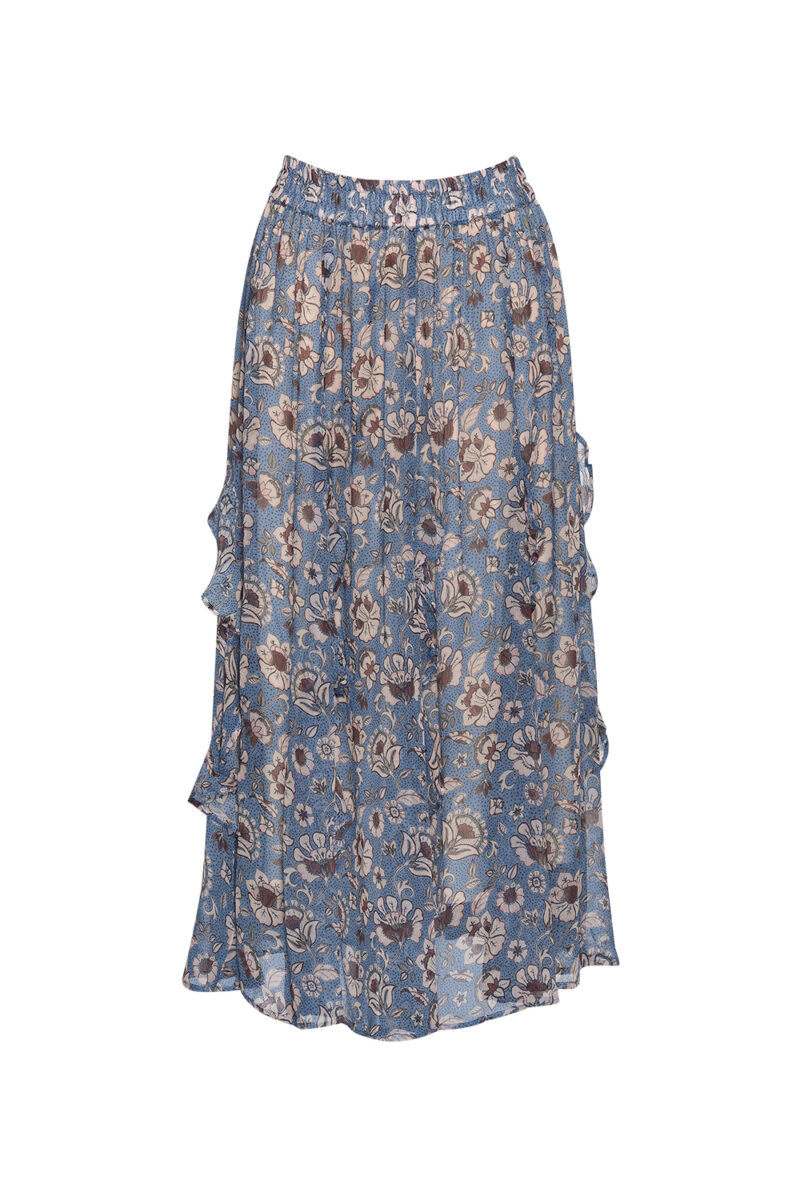 Loobie's Story Blue Multi Margaret Skirt