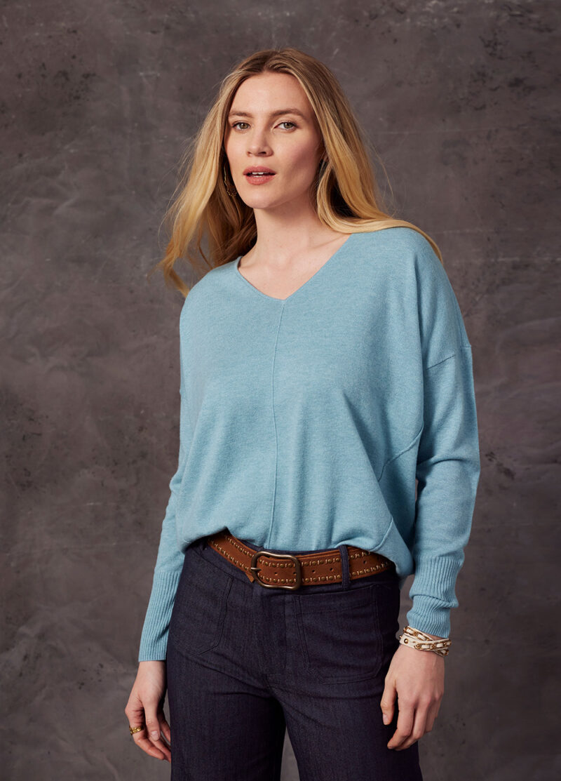 LSK447 Martha Sweater Duck Egg RRP 269