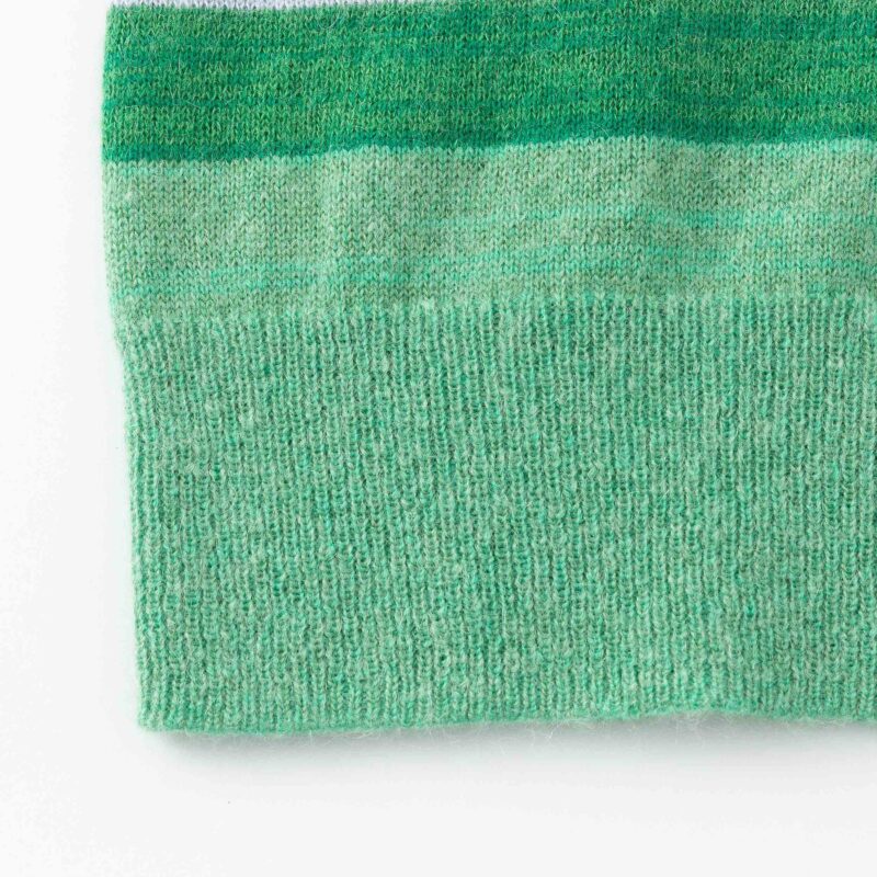 Aleger Cashmere Blend Multi Stripe Mohair Crew Neck Knit N.118 Absenthe - Image 6
