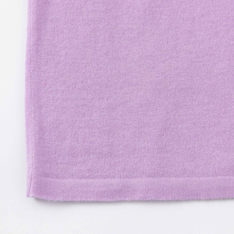 Aleger Cashmere Blend Bell Sleeve Crew Neck Knit N.33 Orchid - Image 6