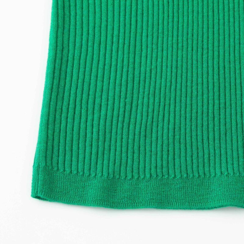 N.78 CASHMERE BLEND RIB KEYHOLE KELLY GREEN 7 e1713412245365