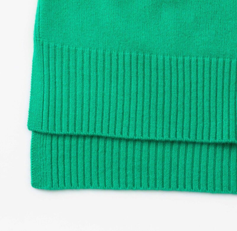 Aleger Cashmere Blend Hi-Low Oversized 3 Button Cardigan N.99 Kelly Green - Image 7