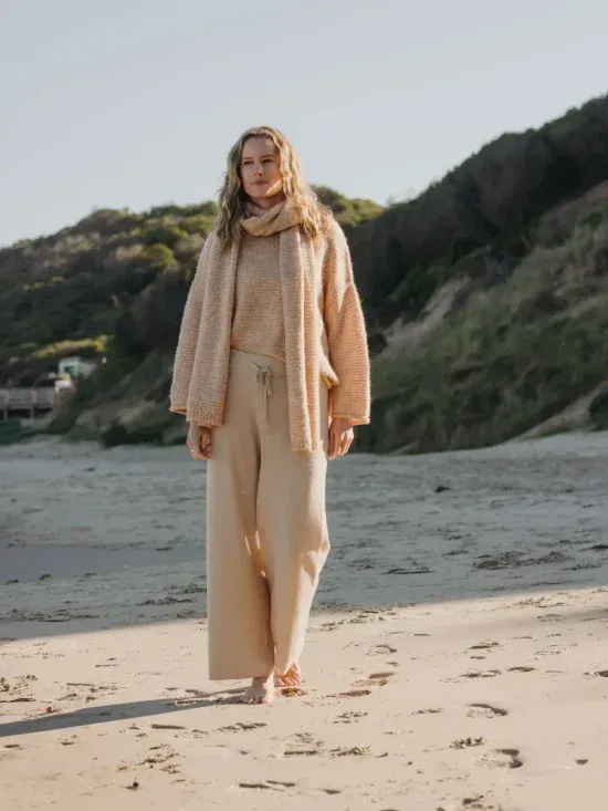 Talamaya Winter Retreat Merino Pant Soft Sand