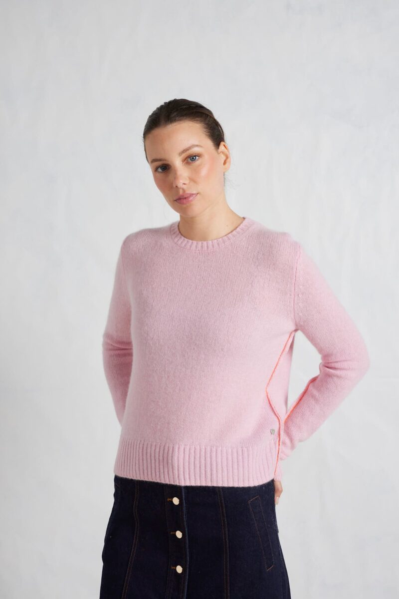 Alessandra Georgia Cashmere Sweater in Blossom - Image 3