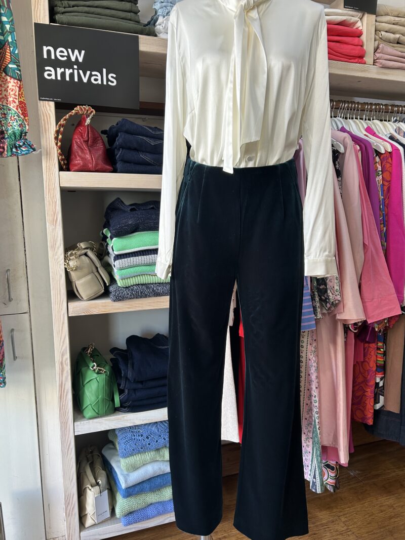 Kamare Surrey Velvet Pants Teal - Image 3