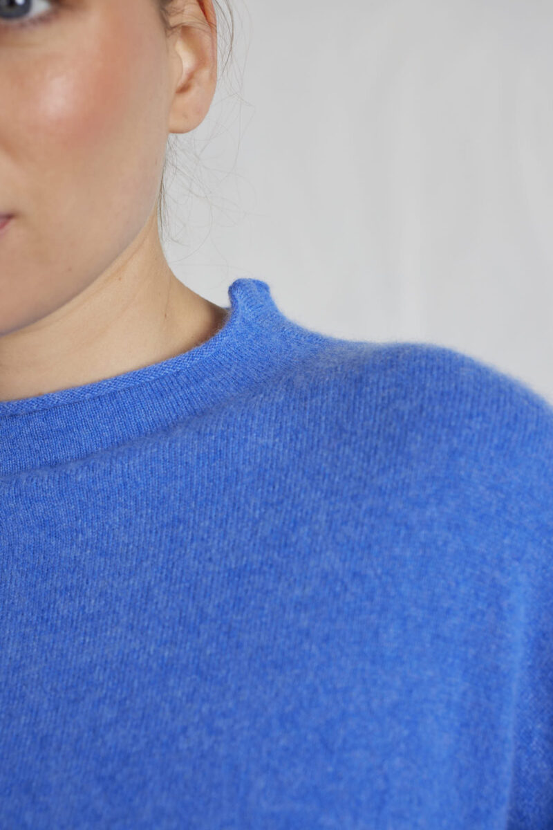 Alessandra Monet Cashmere Sweater in Lagoon - Image 5