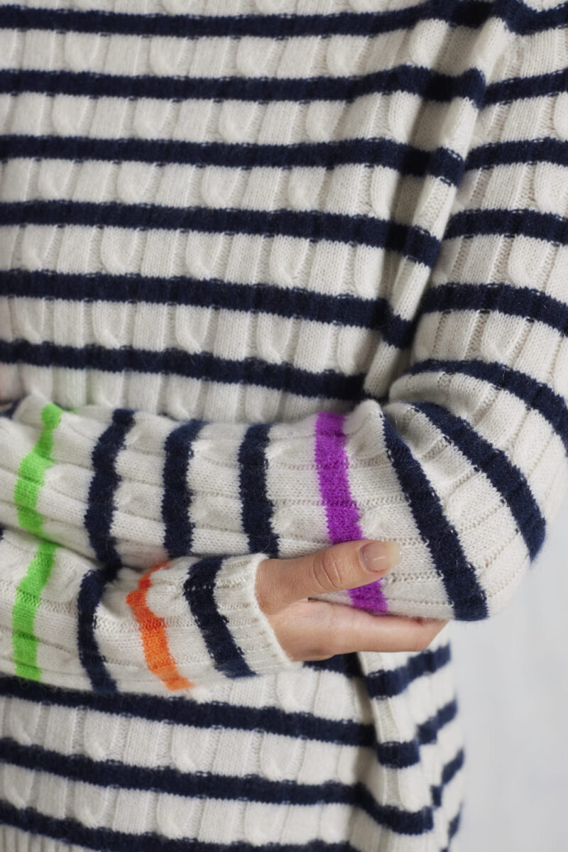Alessandra Nora Cashmere Sweater in Cloud Dancer - Image 5