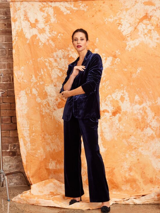 Kamare Surrey Velvet Pants Navy