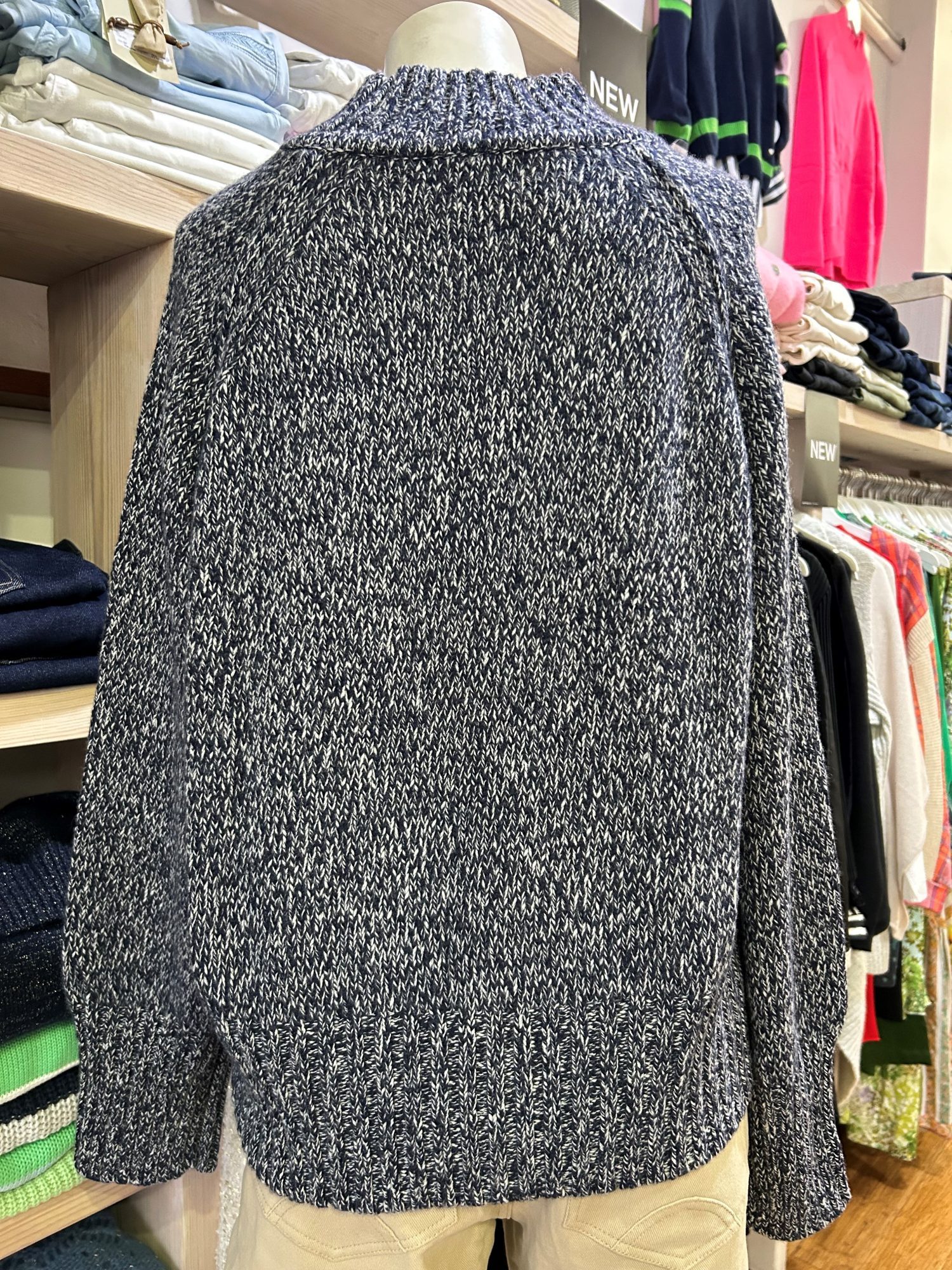 Alessandra Gracie Sweater in Officer Navy Marle - Image 3