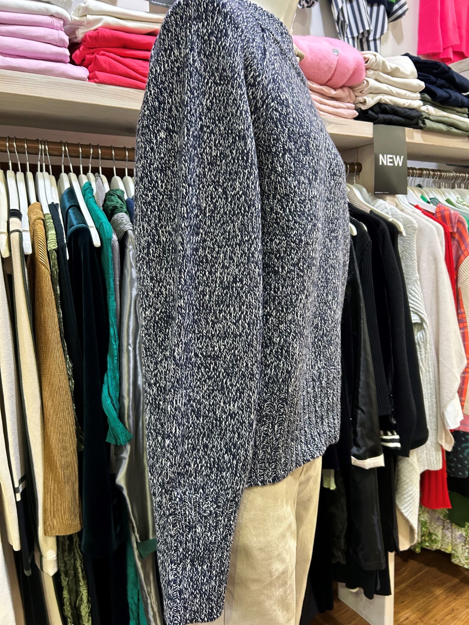 Alessandra Gracie Sweater in Officer Navy Marle - Image 2