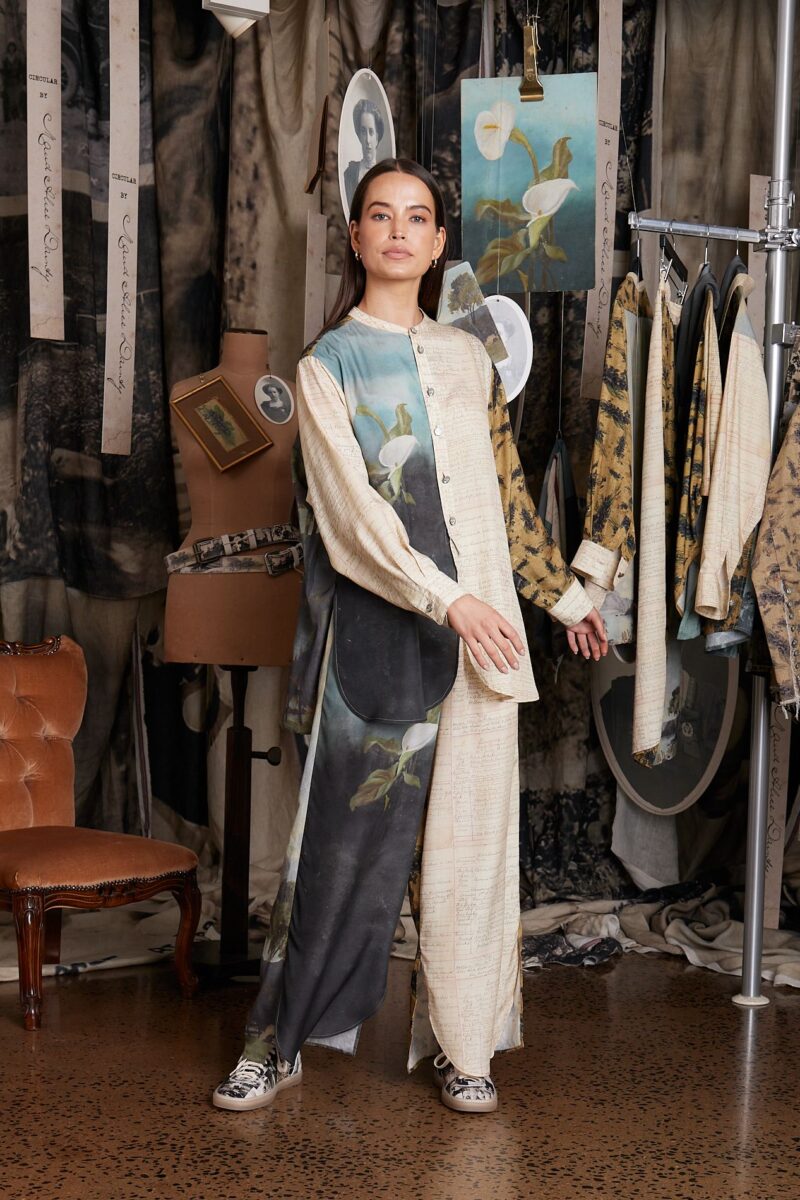 Circular by Maud Alice Dainty Artworks Silk Shirt - Image 6