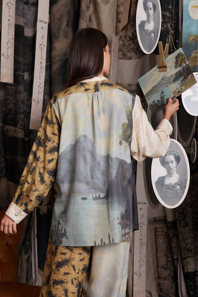 Circular by Maud Alice Dainty Artworks Silk Shirt - Image 3