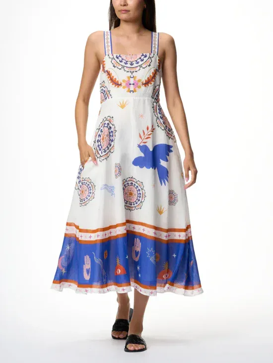 Johnny Was Luisa Midi Dress Noritzu