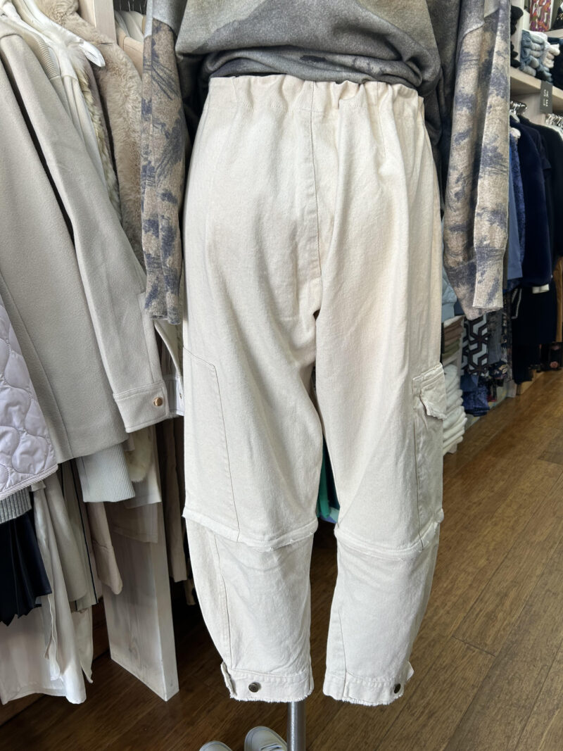 M. A. Dainty Trucker Jean Cream - Image 4