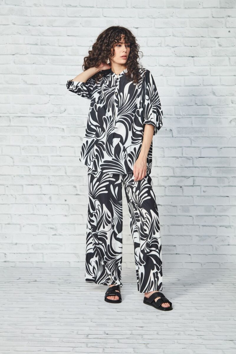 Glide by Verge Baker Pant Black Print