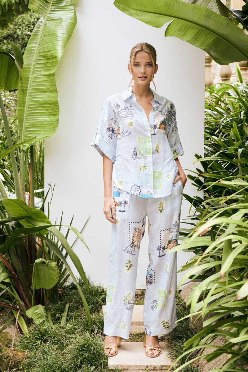 The Dreamer Label Alma Olive Shirt - Image 3