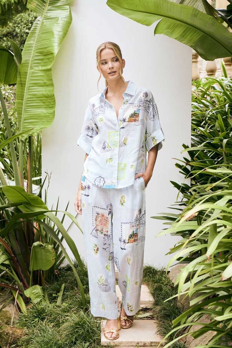 The Dreamer Label Betti Olive Hemp Pant - Image 3