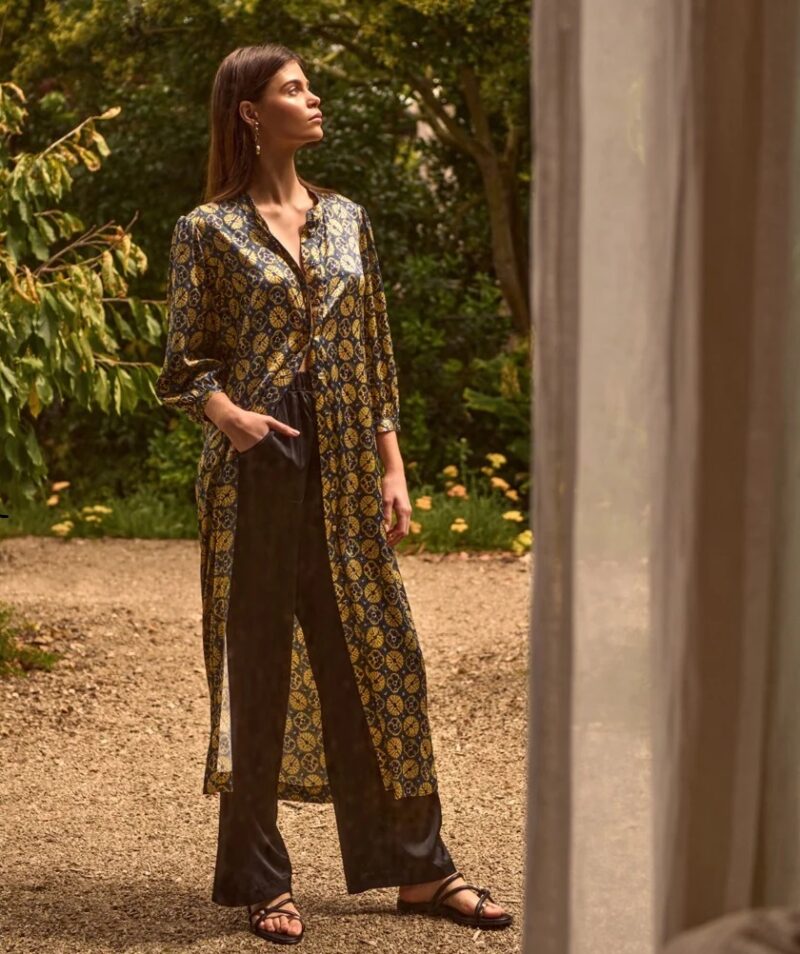 Caravan & Co Ella Silk Shirt Dress Ella Black