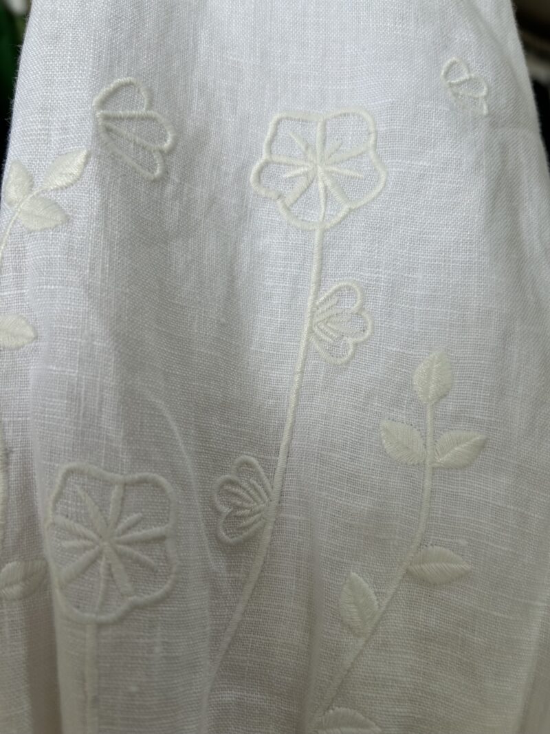 Alessandra Calla Linen Shirt White - Image 7