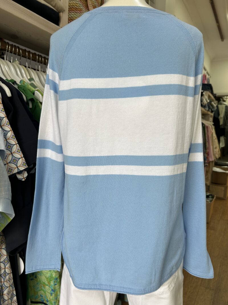 Alessandra Mina Cotton Sweater Cornflower - Image 4