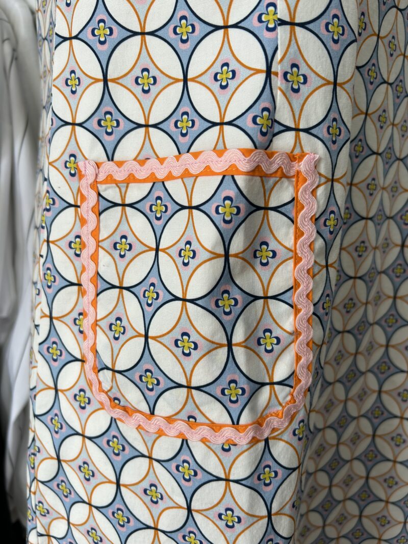 Alessandra Elodie Wave Dress Tangerine Dreamer Print - Image 4