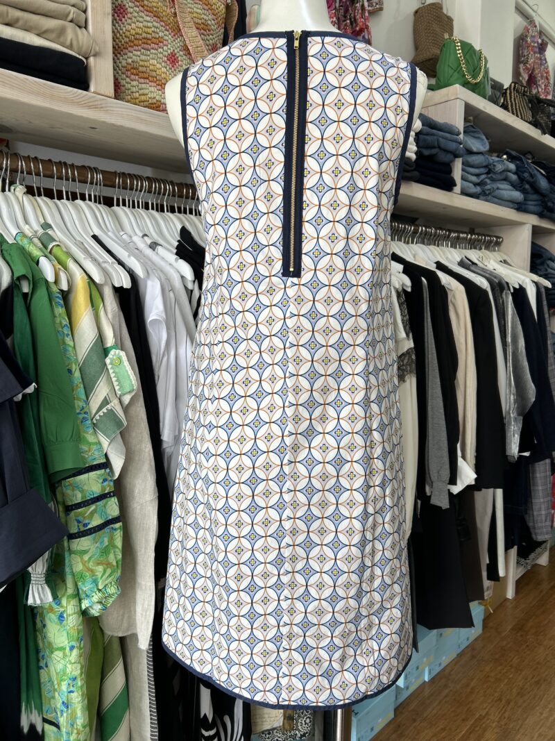 Alessandra Elodie Wave Dress Tangerine Dreamer Print - Image 5