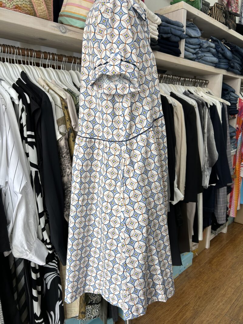 Alessandra Maxine Wave Dress Tangerine Dreamer Print - Image 4