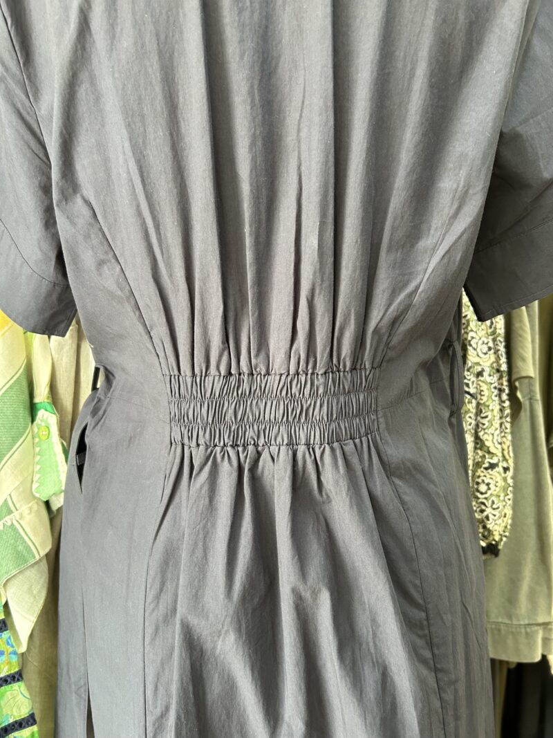 Alessandra Morgan Pima Cotton Dress Navy - Image 4