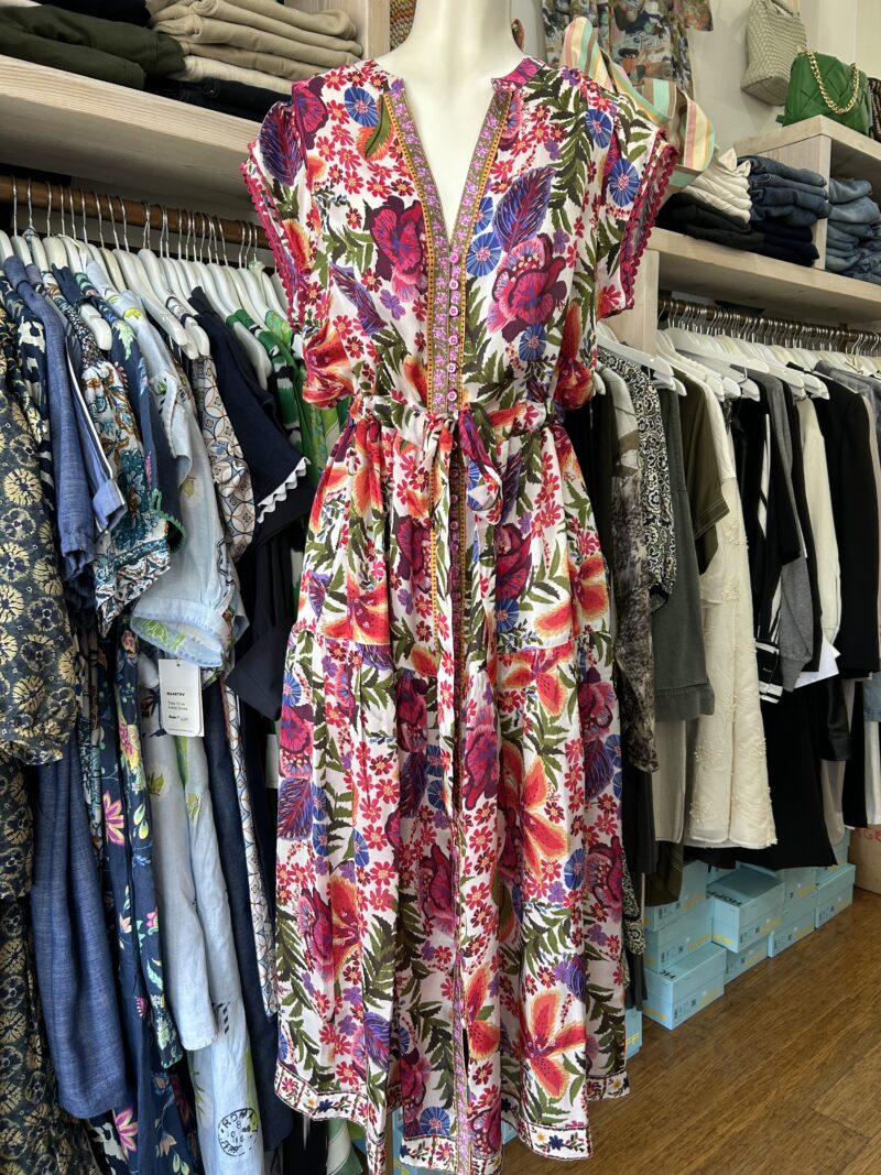 Lola Australia Daisy Boo Silk Dress Tulleries Hibiscus