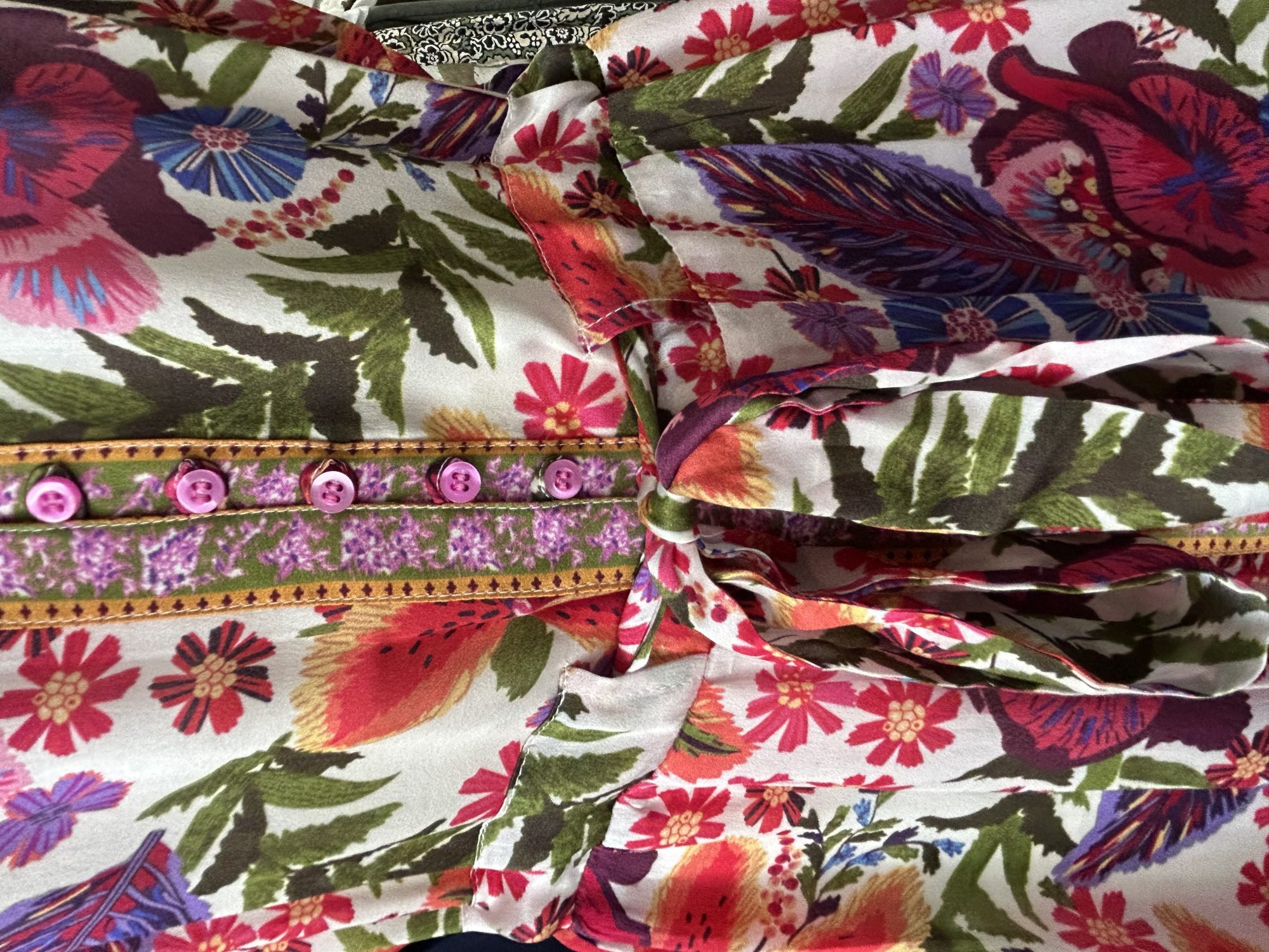 Lola Australia Daisy Boo Silk Dress Tulleries Hibiscus - Image 4