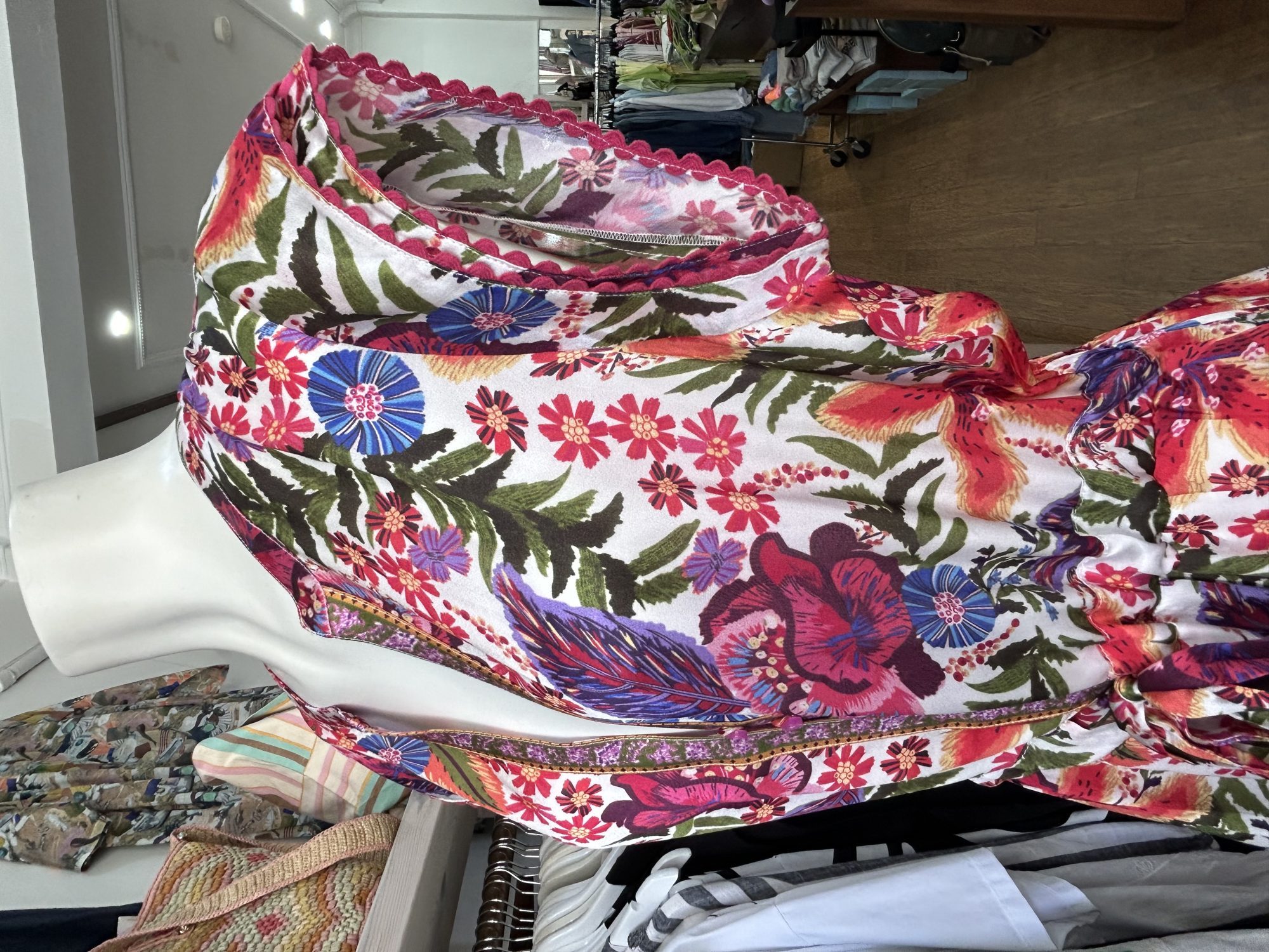 Lola Australia Daisy Boo Silk Dress Tulleries Hibiscus - Image 5