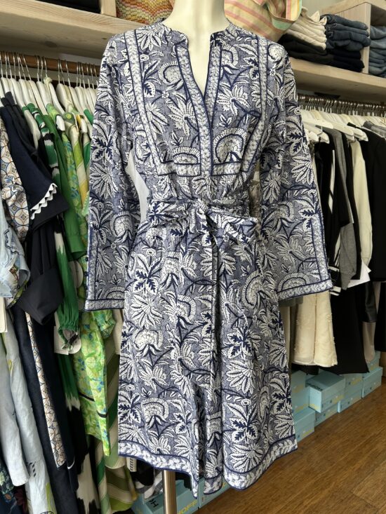 Lola Australia Rio Midi Dress Malta Navy