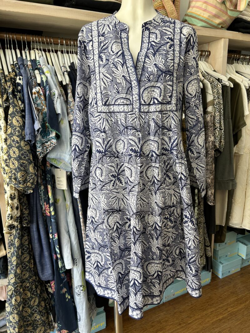 Lola Australia Rio Midi Dress Malta Navy - Image 6