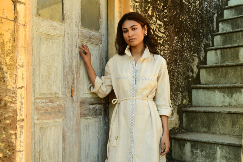 Azure and Indigo Maya Shirt Dress - Image 7