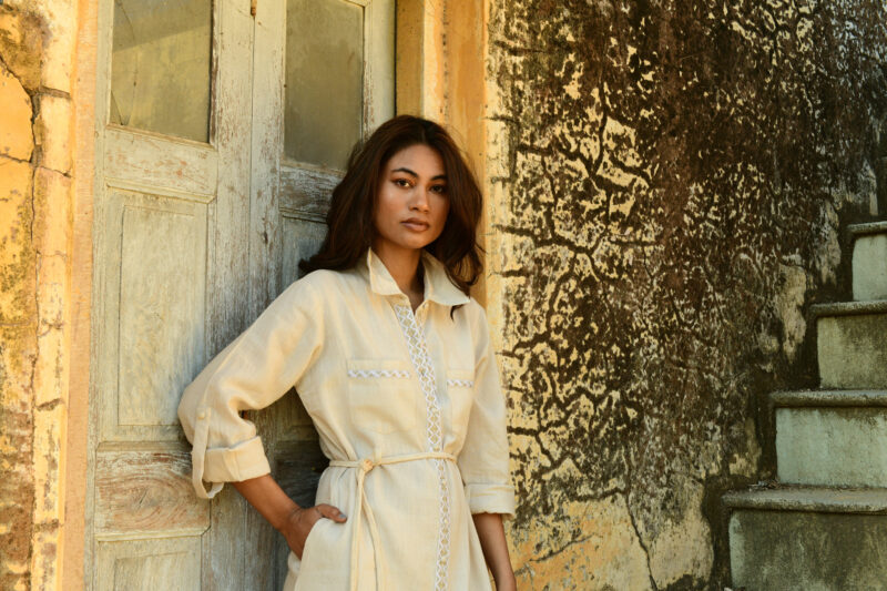 Azure and Indigo Maya Shirt Dress - Image 8