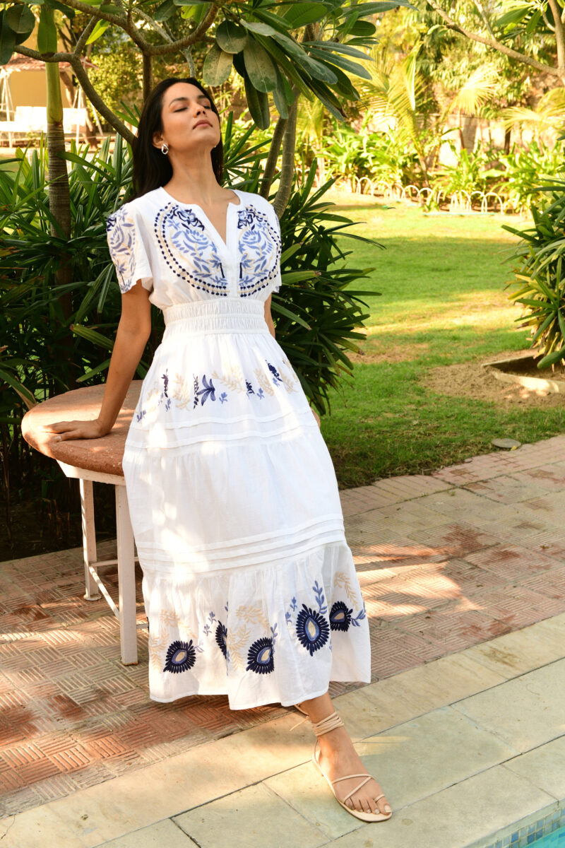 Azure and Indigo Paradise Maxi Dress - Image 2