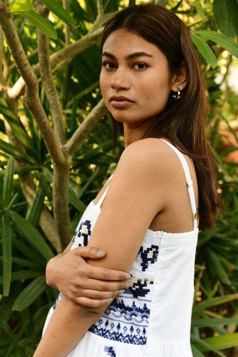 Azure and Indigo Paradise Midi Dress - Image 5